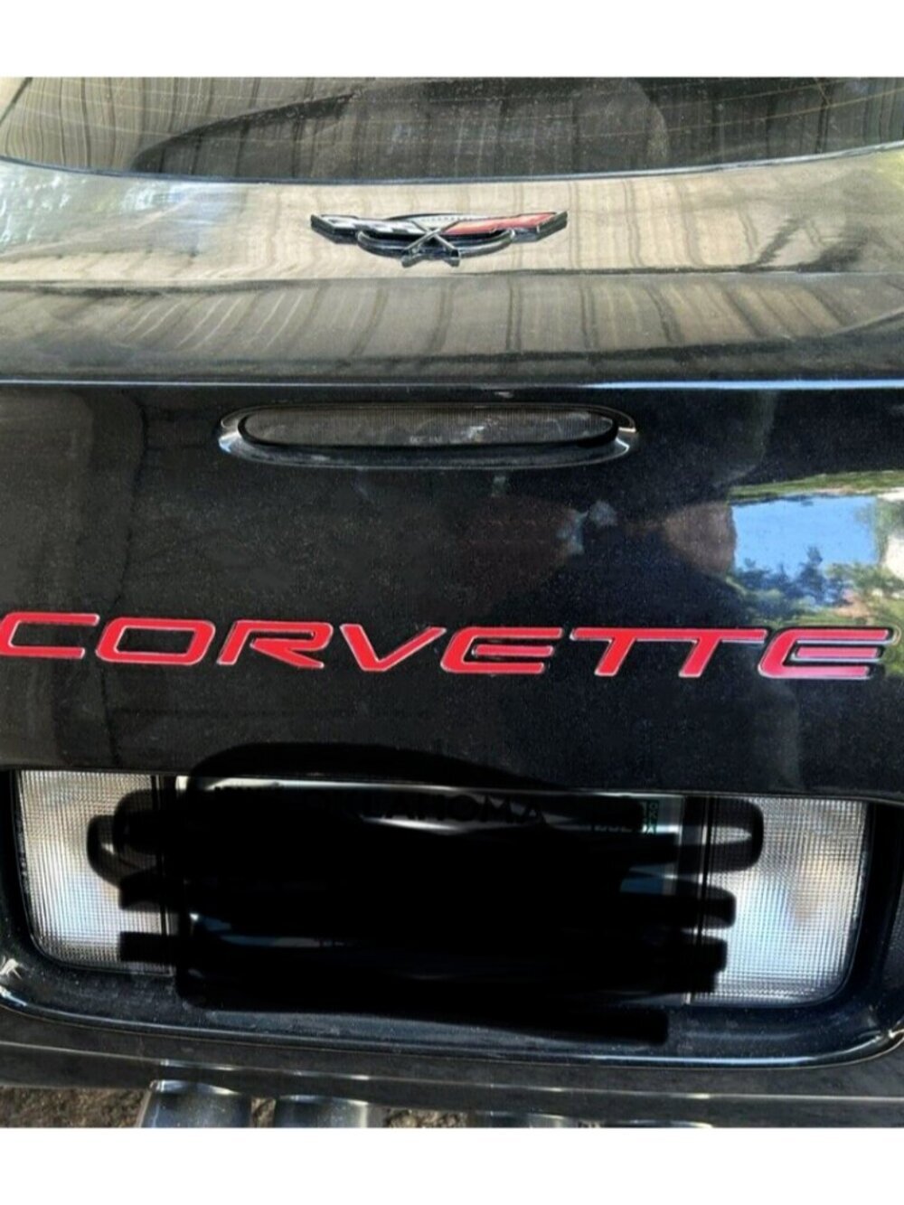 RED 1/16 RAISED LETTERS FOR C5 CORVETTE 97-2004 FRONT + REAR US MADE - Picture 2 of 5